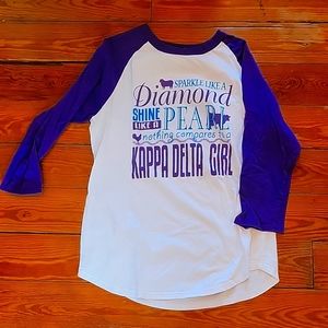 Kappa Delta baseball tee